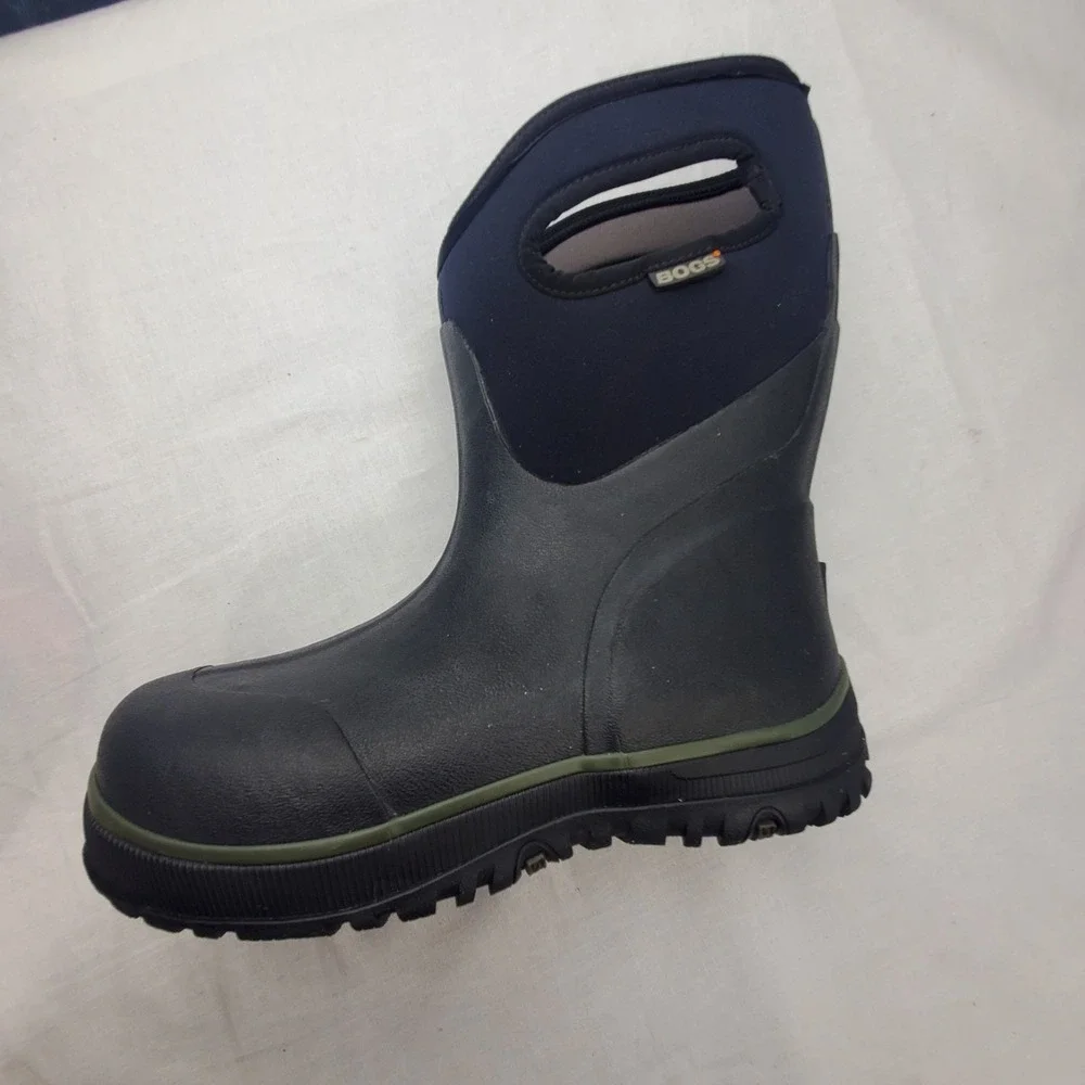 Bogs Men's Ultra Mid Waterproof Rugged Insulated Winter Rain Boot Black Size 6